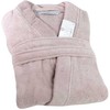 Egipto medvilnės chalatas, unisex frotinis chalatas, 450 gsm tankis, pudros rožinė spalva, lengva priežiūra be lyginimo, prabangus spa chalatas, Giza 95 verpalai, minkštas vonios chalatas