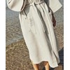 Vaflinis medvilninis chalatas, garstyčių spalvos, lengvas chalatas, SPA ir sveikatingumo chalatas, unisex medvilninis kimono, vonios chalatas