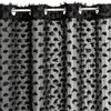 Eurofirany Užuolaida, 135x250 cm, su pomponais, paruoštos žiedinės užuolaidos, modernus langų dekoras, elegantiškas kambario interjeras