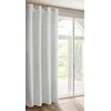 Eurofirany Balta Tiffany užuolaida, 135x250 cm, dekoruota moherio siūlais, su žiedais, poliesterio langų uždangalas, elegantiškas namų dekoras, dieninė užuolaida svetainei