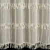 Eurofirany Sotera smėlio spalvos dryžuota užuolaida su kutais, 140x250 cm, kilpinė lango užuolaida svetainės ir miegamojo dekorui, moderni namų tekstilė