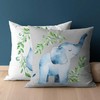 Detexpol Medvilninis pagalvės užvalkalas 40x40 Elephant hippos baltas pilkas dvipusis