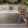 Lean Sport Velveto lovatiesė VELVI GRAY BEIGE, 220x240 cm
