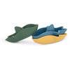 Petite&Mars Sharks - silikoniniai vonios žaislai, 3 vnt