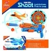 Lean Toys Mėlyna 5in1 Airplane Launcher Gun Mėlyna