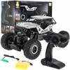 Ramiz Valdomas R/C Monster visureigis 1:18 sidabrinis