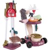 RAMIZ Vaikiškas didelis valymo rinkinys su priedais ir vežimėliu