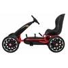 Ramiz ABARTH pedalinis kartingas vaikams Juodas + EVA ratai + Rankinis stabdis + Laisvasis ratas