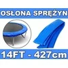 Mėlyna batuto spyruoklių apsauga 427 cm