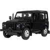Land Rover Defender juoda RASTAR modelis 1:14 Zdalnie sterowanie auto + Pilot 2,4 GHz + Ręcznie otwierane drzwi