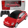 Rastar Nuotoliniu būdu valdoma raudona Volkswagen Beetle mašina