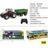Teama Raudona R/C Tractor With Žalias Semi-trailer