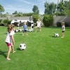 Pripučiami futbolo vartai + Bestway kamuoliai 52058