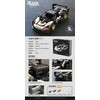 Ramiz Konstruktorius Sportinis automobilis, baltos/juodos spalvos 1242 el.