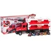 Ramiz Truck with Launcher 2in1 + Accessories Raudona