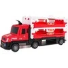 Ramiz Truck with Launcher 2in1 + Accessories Raudona