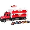 Ramiz Truck with Launcher 2in1 + Accessories Raudona