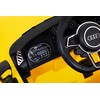 RAMIZ Elektromobilis Audi R8 geltonas su pulteliu