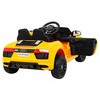 RAMIZ Elektromobilis Audi R8 geltonas su pulteliu