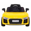 RAMIZ Elektromobilis Audi R8 geltonas su pulteliu