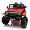 Vaikiškas elektrinis 4x4 sportinis visureigis su LED šviesomis ir muzika, nuo 3 metų