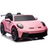 Dvivietis elektromobilis Porsche 911 GT3 STRONG, Rožinė