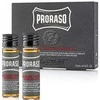 Proraso Wood &amp; Spice Karštas aliejus barzdos priežiūrai, 4x17 ml