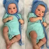 District Realistiškos išvaizdos lėlė kūdikis Hoomai Doll, mėlynas