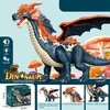 Drakonas su šviesos ir garso efektais Ao Xie Toys, mėlynas