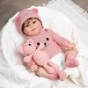 Realistiškos išvaizdos lėlė kūdikis Hoomai Doll, rožinis