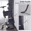 Yaheetech Kačių draskyklė su nameliu 137cm
