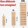 Large Jenga bokšto kaladėlių žaidimas