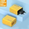 4in1 120W, USB sieninis įkroviklis, 2x USB-C, 2x USB
