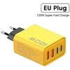 4in1 120W, USB sieninis įkroviklis, 2x USB-C, 2x USB
