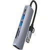 Avernus USB Šakotuvas Hub 6in1 USB C / USB A / USB 3.0 / USB 2.0 x 2 / SD card reader / TF / PD