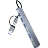 Avernus USB Šakotuvas Hub 7in1 USB A / USB C į USB 3.0 / 4 x USB 2.0 / USB C DC x 2