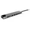 Avernus USB Šakotuvas Hub 8in1 USB C x2 / USB 3.0 x2 / RJ45 / HDMI / SD card reader / TF