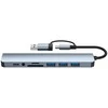 USB Šakotuvas Hub 8in1 USB-C/A to USB 3.0 / USB 2.0 / SD / TF / USB-C / Audio, Avernus