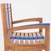 Lauko baldų komplektas Mville 120 cm ilgio tikmedžio suolas "Halden" su dangčiu