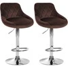 Mville 2 baro kėdžių rinkinys "Lazio velvet chrome