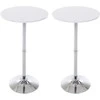 Mville 2 vnt. apvalių stovimų stalų rinkinys
