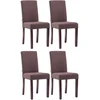 Clp Trading Mville 4 valgomojo kėdžių rinkinys Ina audinys cappuccino