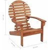 Adirondack kėdė, akacijos medienos masyvas