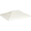 Atsarginis pavėsinės uždangalas, kreminė balta, 310g/m², 3x4m