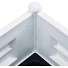 Aukštas sodo lovelis, baltos spalvos, 100x43x35cm, PP