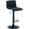 Mville Baras kėdė Hover audinys juodas, matinis juodas metalas