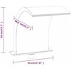 Baseino fontanas su įvairių spalvų LED, 50cm, akrilas