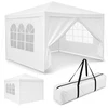 Bipohome Balta sodo paviljonas „TENO“ su langais, 3x3 m