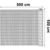 Bipohome PVC balkono uždanga 100x500 cm „BARU“, antracito spalvos