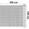 Bipohome PVC balkono uždanga 120x300 cm „BARU“, antracito spalvos